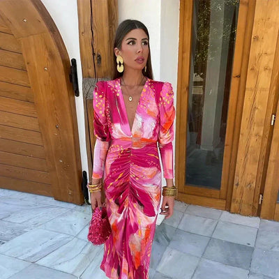 Emilia | Pink Mirage Party Dress