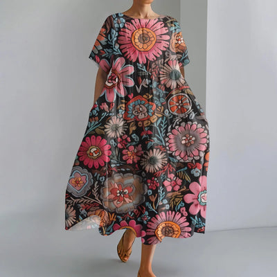 Marina | Chic Gradient Pocket Maxi Dress