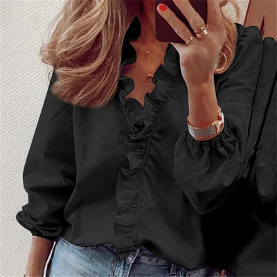 Sophie | Enola | Playful Ruffled Feminine Blouse