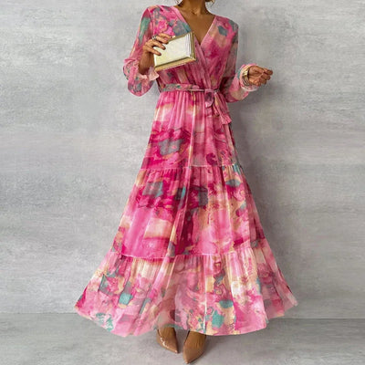 Sophia | Chic Floral Handcrafted Dress