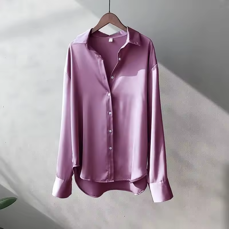 Sienna | Luxe Silk Blouse with Soft Flow