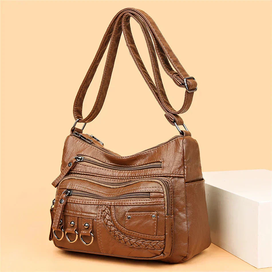 Sophia Retro Elegance | Cozy Zipper Pouch