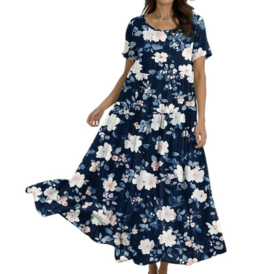 Sienna | Chic Contrasting Sleeve Maxi Dress