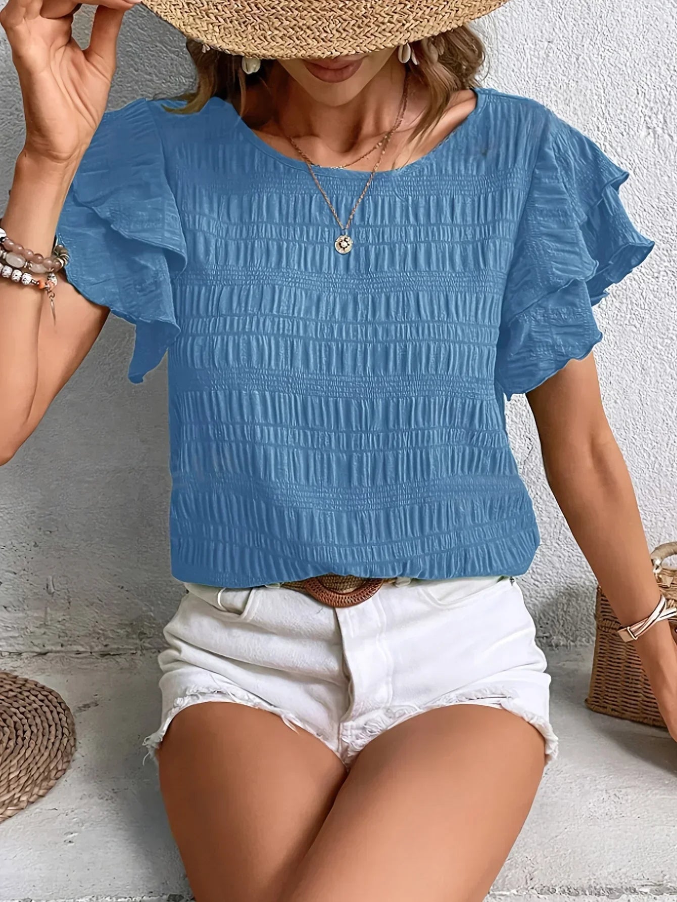 Charmaine | Breezy Blouse with Playful Ruffles
