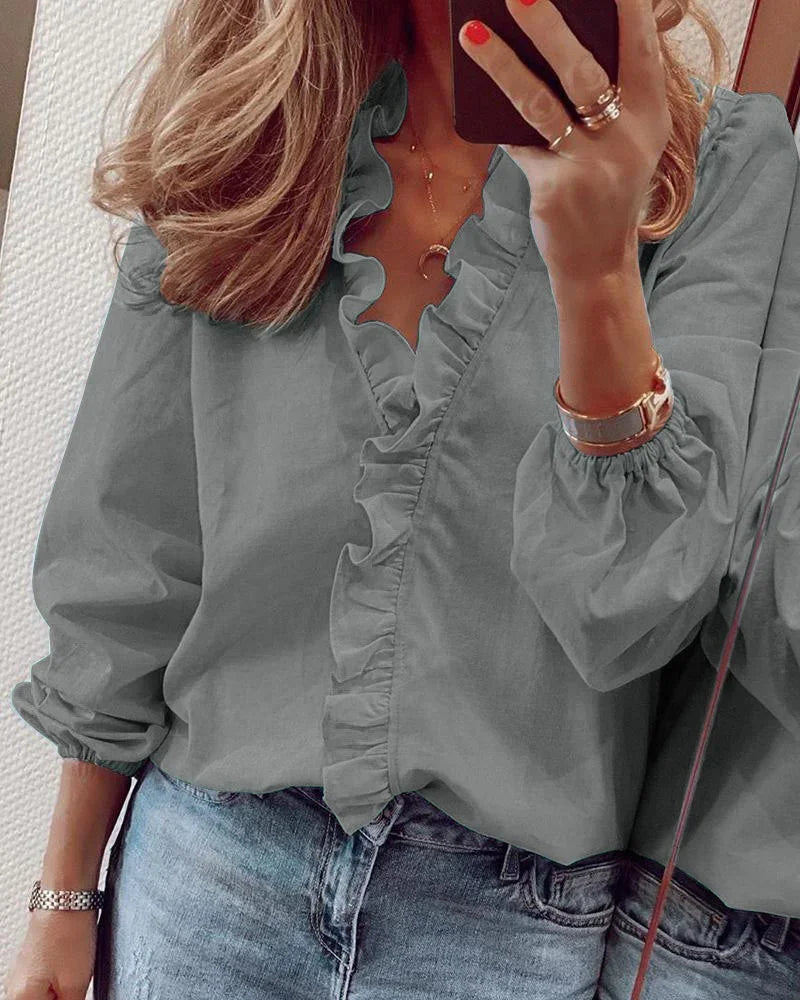 Sophie | Enola | Playful Ruffled Feminine Blouse