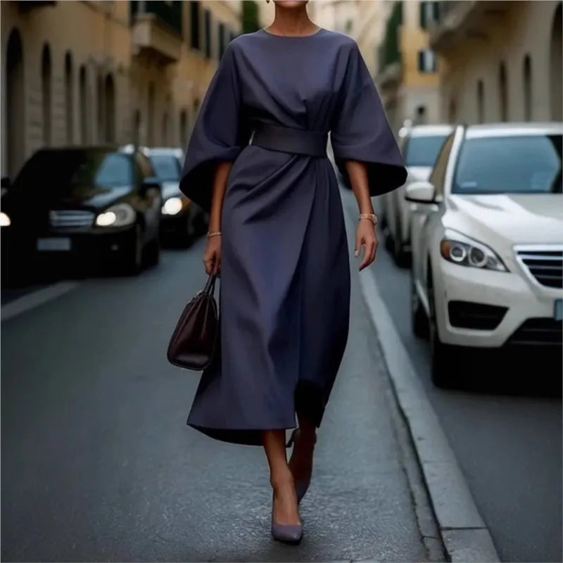 Isabella | Cozy Everyday Round Neck Dress