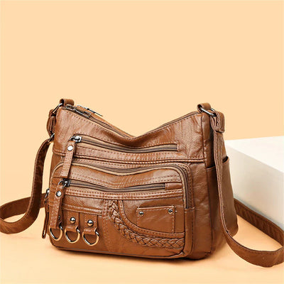 Sophia Retro Elegance | Cozy Zipper Pouch