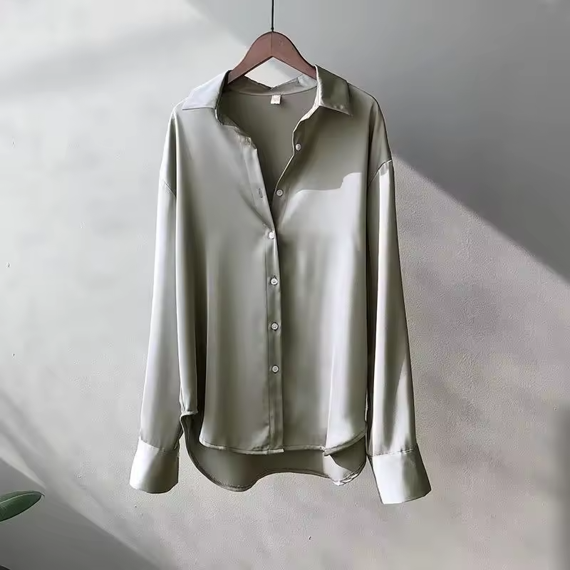 Sienna | Luxe Silk Blouse with Soft Flow