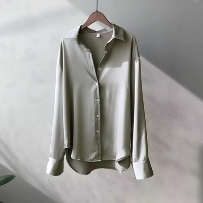 Sienna | Luxe Silk Blouse with Soft Flow