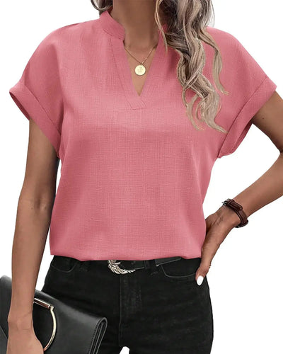 Vienna | Elegant V-Neck Blouse