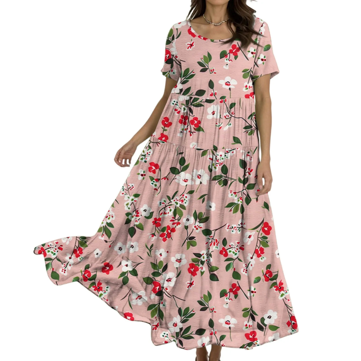 Sienna | Chic Contrasting Sleeve Maxi Dress