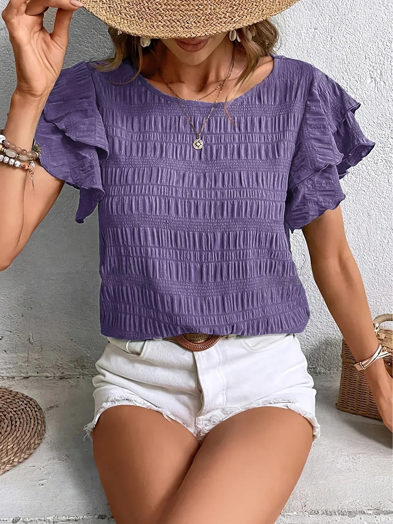 Charmaine | Breezy Blouse with Playful Ruffles