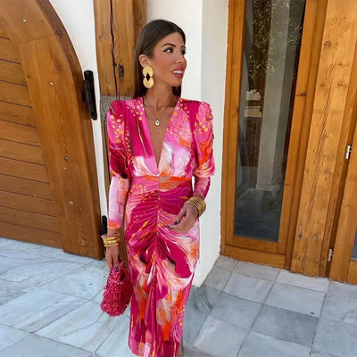 Emilia | Pink Mirage Party Dress