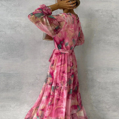 Sophia | Chic Floral Handcrafted Dress