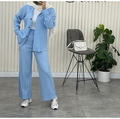 Ava | Chic Chiffon Monochrome Ensemble