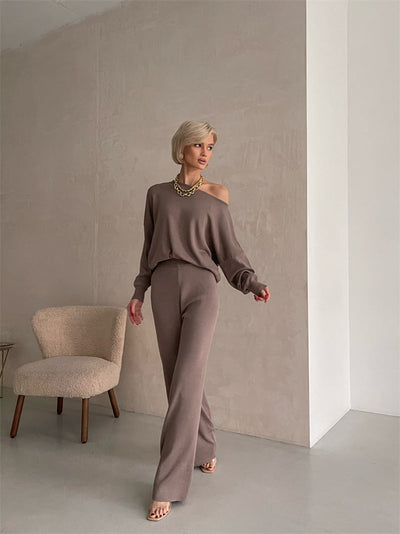 Sophie | Chic Winter Knit Monochrome Set