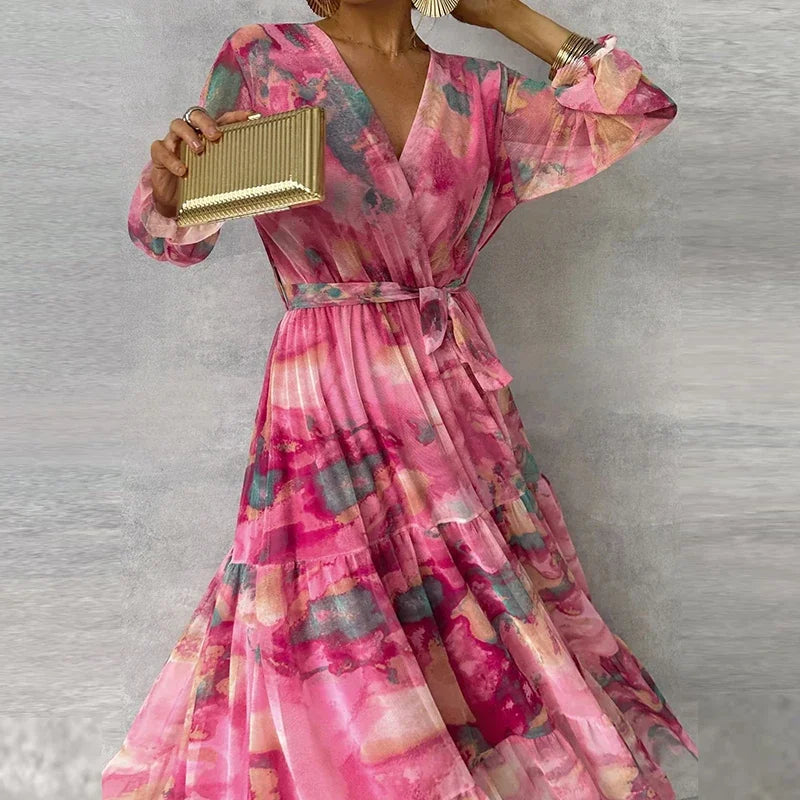 Sophia | Chic Floral Handcrafted Dress