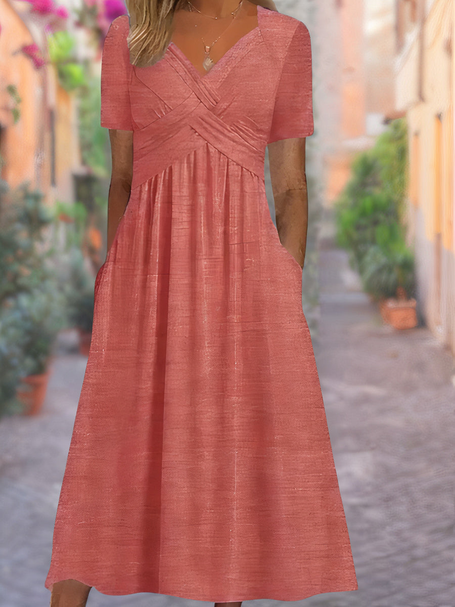 Emma | Stylish V-Neck Dress