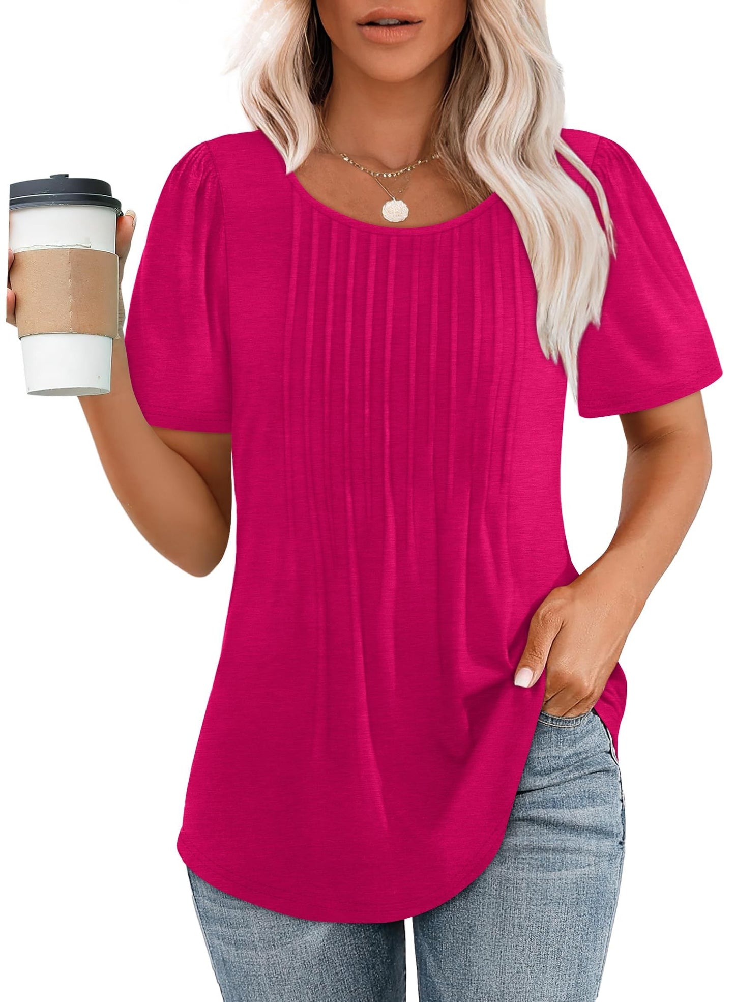 Amelie | Elegant Pleated Top
