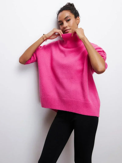 Eden | Elegant Oversized Turtleneck Knit Sweater
