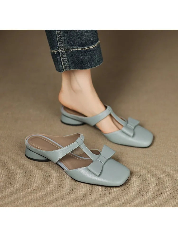 Lina Square Toe Slippers |
