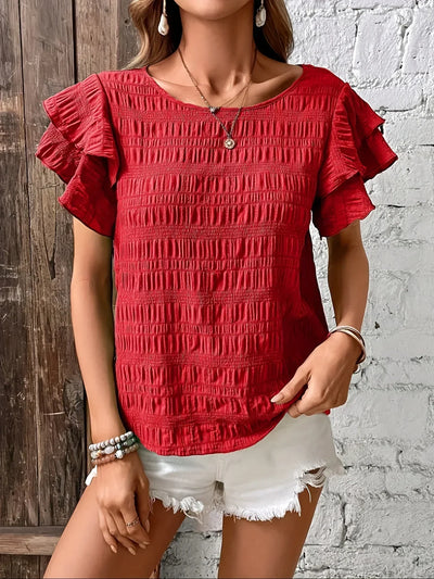 Charmaine | Breezy Blouse with Playful Ruffles