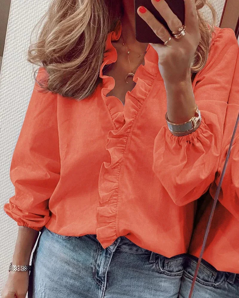Sophie | Enola | Playful Ruffled Feminine Blouse