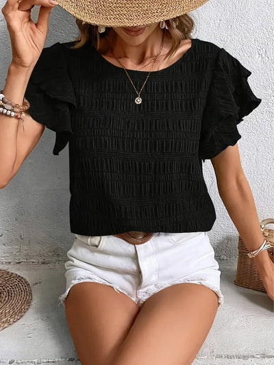 Charmaine | Breezy Blouse with Playful Ruffles