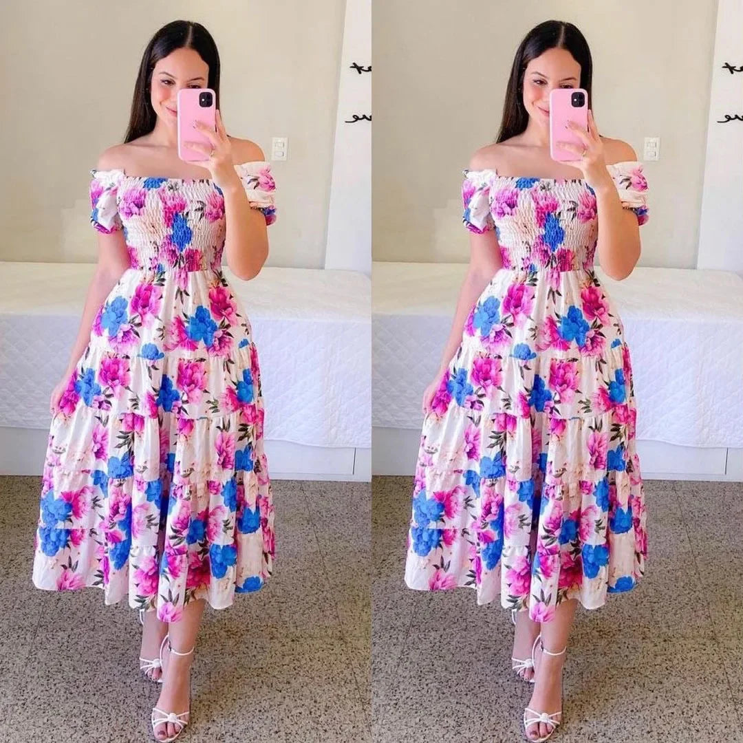 Beatrice | Smocked Summer Midi Dress