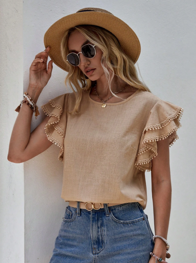Samantha | Chic Linen Blouse