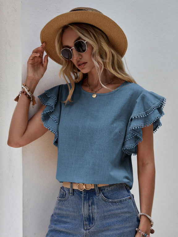 Samantha | Chic Linen Blouse