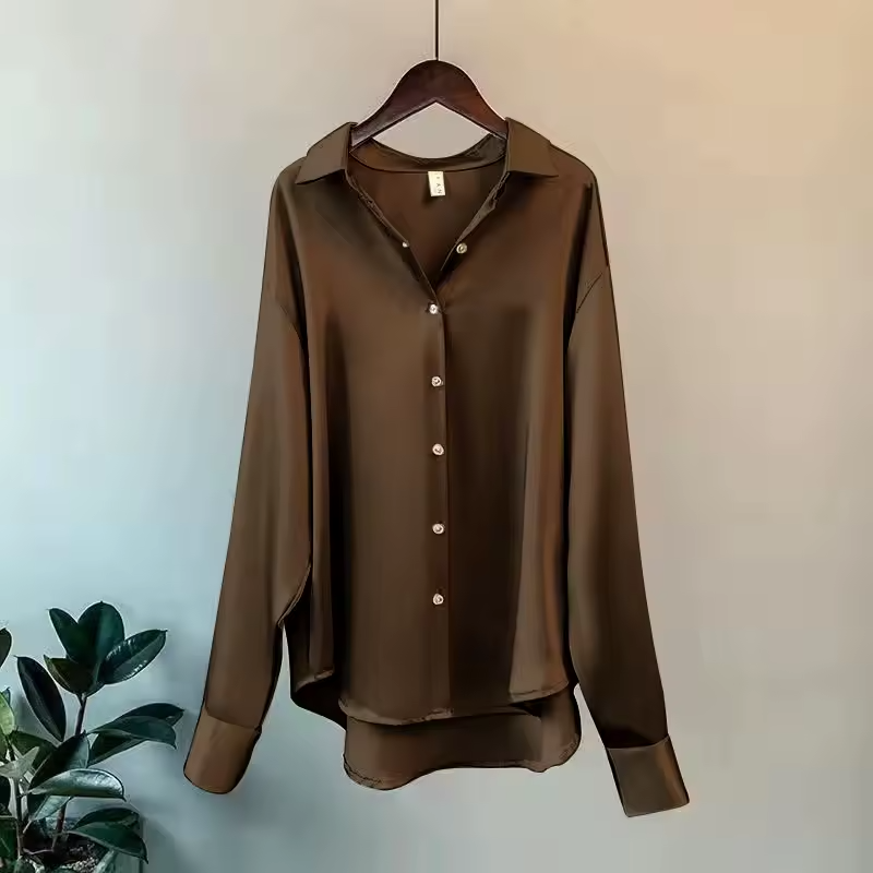 Sienna | Luxe Silk Blouse with Soft Flow