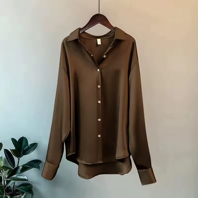 Sienna | Luxe Silk Blouse with Soft Flow