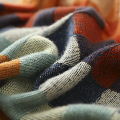 Sophia | Cozy Cashmere Patchwork Turtleneck