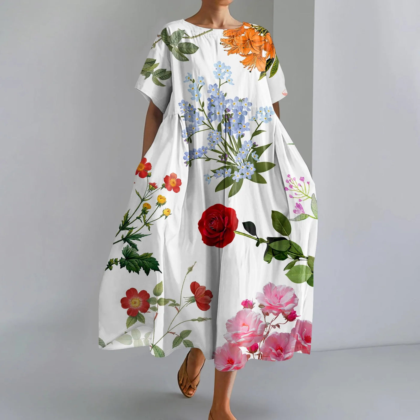 Marina | Chic Gradient Pocket Maxi Dress