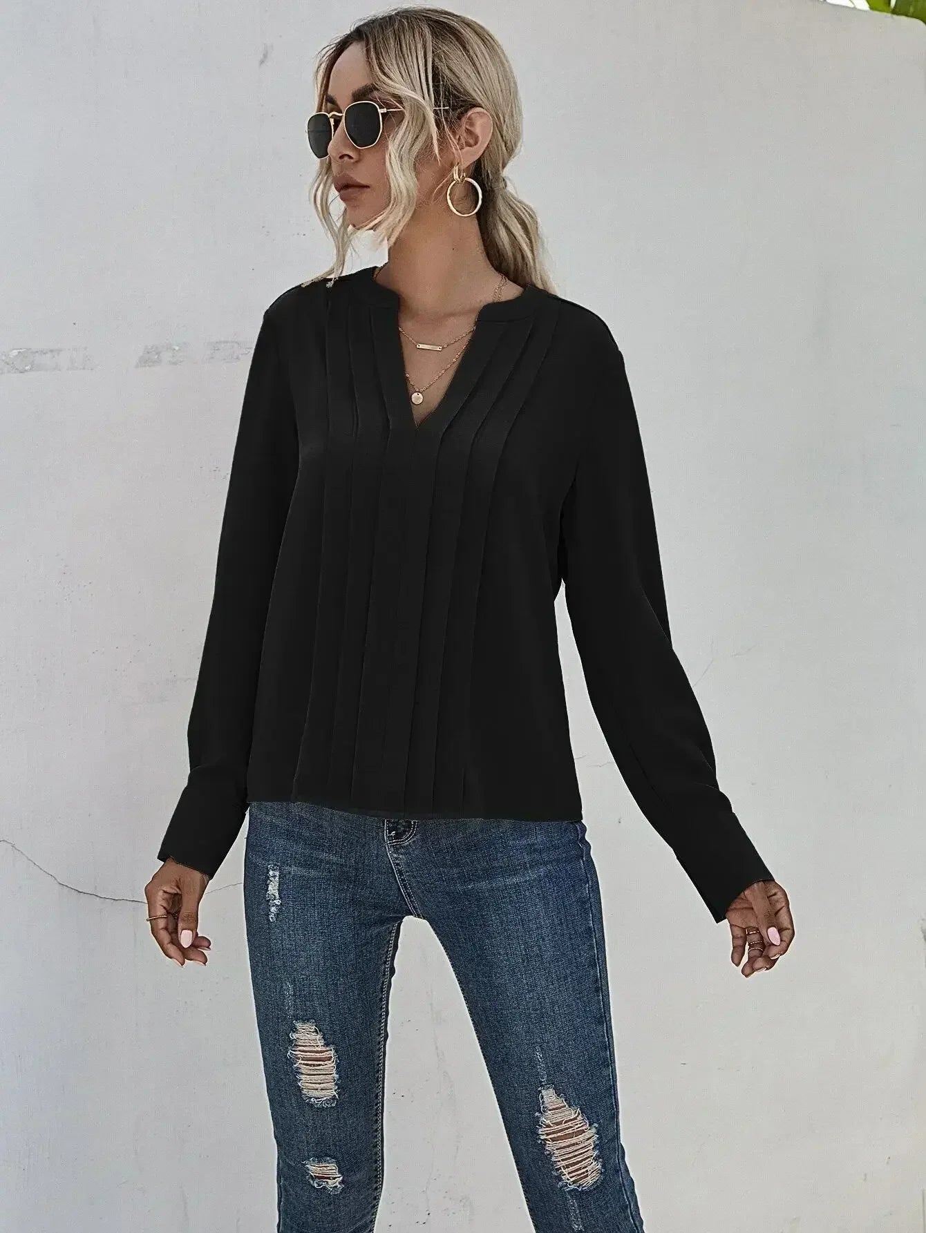 Aria | Chic Pleated Top