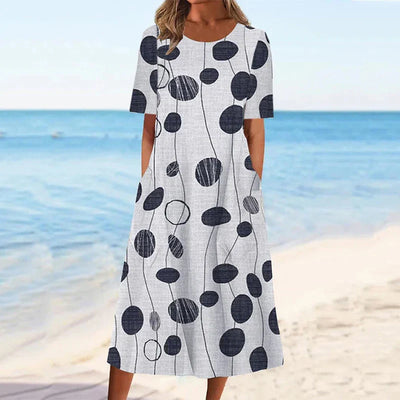 Emilia | Floral Dress With Tummy Coverage