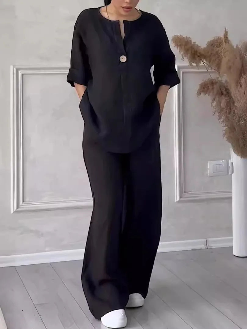 Avery | Cozy Casual Linen Co-Ord Set