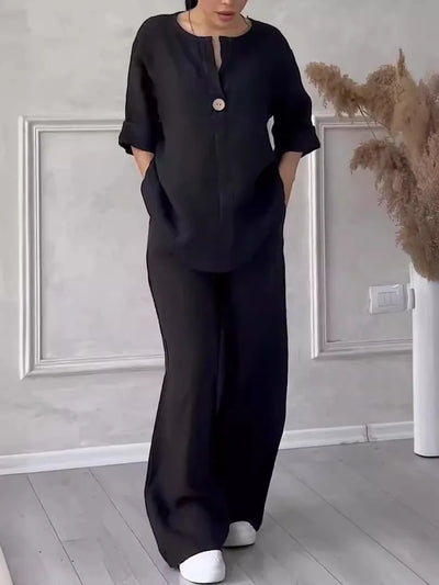 Avery | Cozy Casual Linen Co-Ord Set