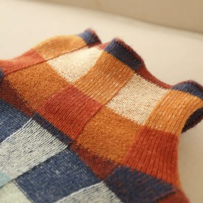 Sophia | Cozy Cashmere Patchwork Turtleneck