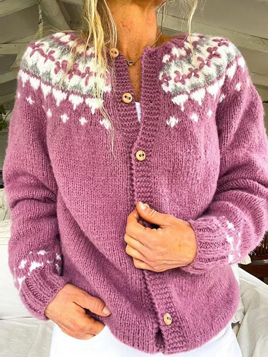 Maya | Vintage Icelandic Wool Cardigan