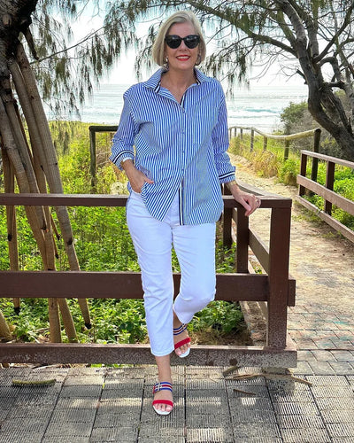 Elle | Elegant Striped Shirt for Everyday Elegance