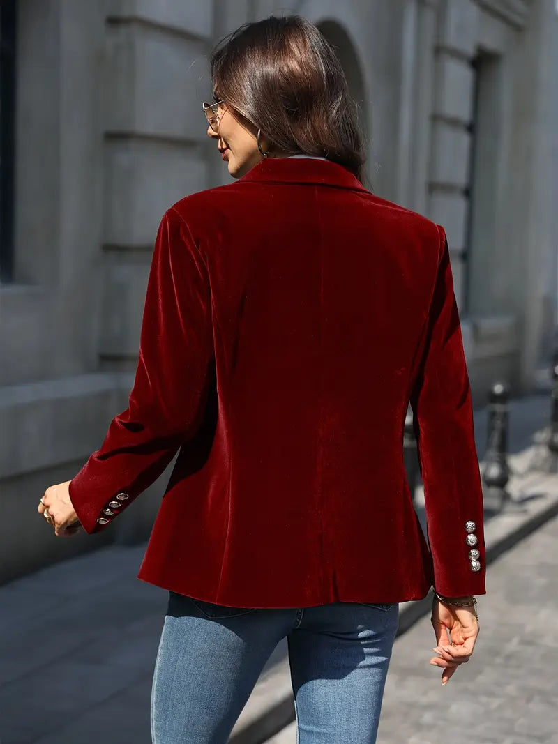 Julissa | Tailored Velvet Blazer