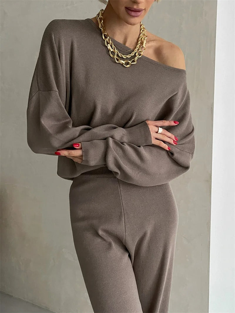 Sophie | Chic Winter Knit Monochrome Set
