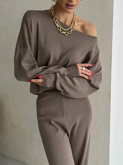 Sophie | Chic Winter Knit Monochrome Set