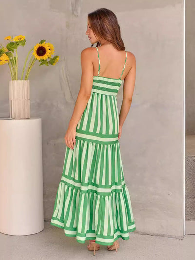 Emma | Chic Striped Summer Maxi Dress