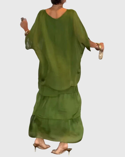 Susan™ | Długa i Jasna Elegancka Sukienka