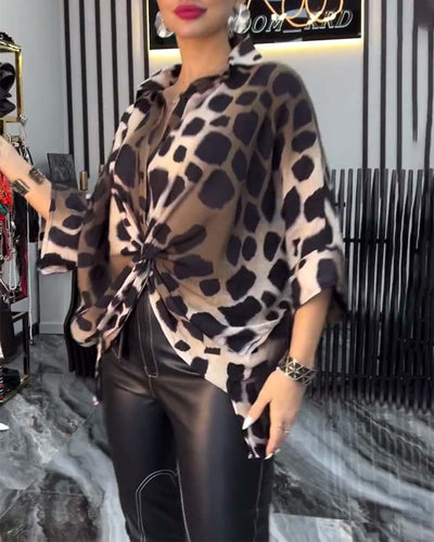 Sophia | Chic Leopard Print Blouse