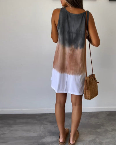 Josie | Gradient Tie Dye Print Mini Dress