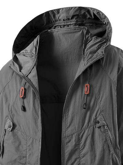 Carter | Waterproof Windbreaker Jacket with Adjustable Hood for Outdoor Adventures